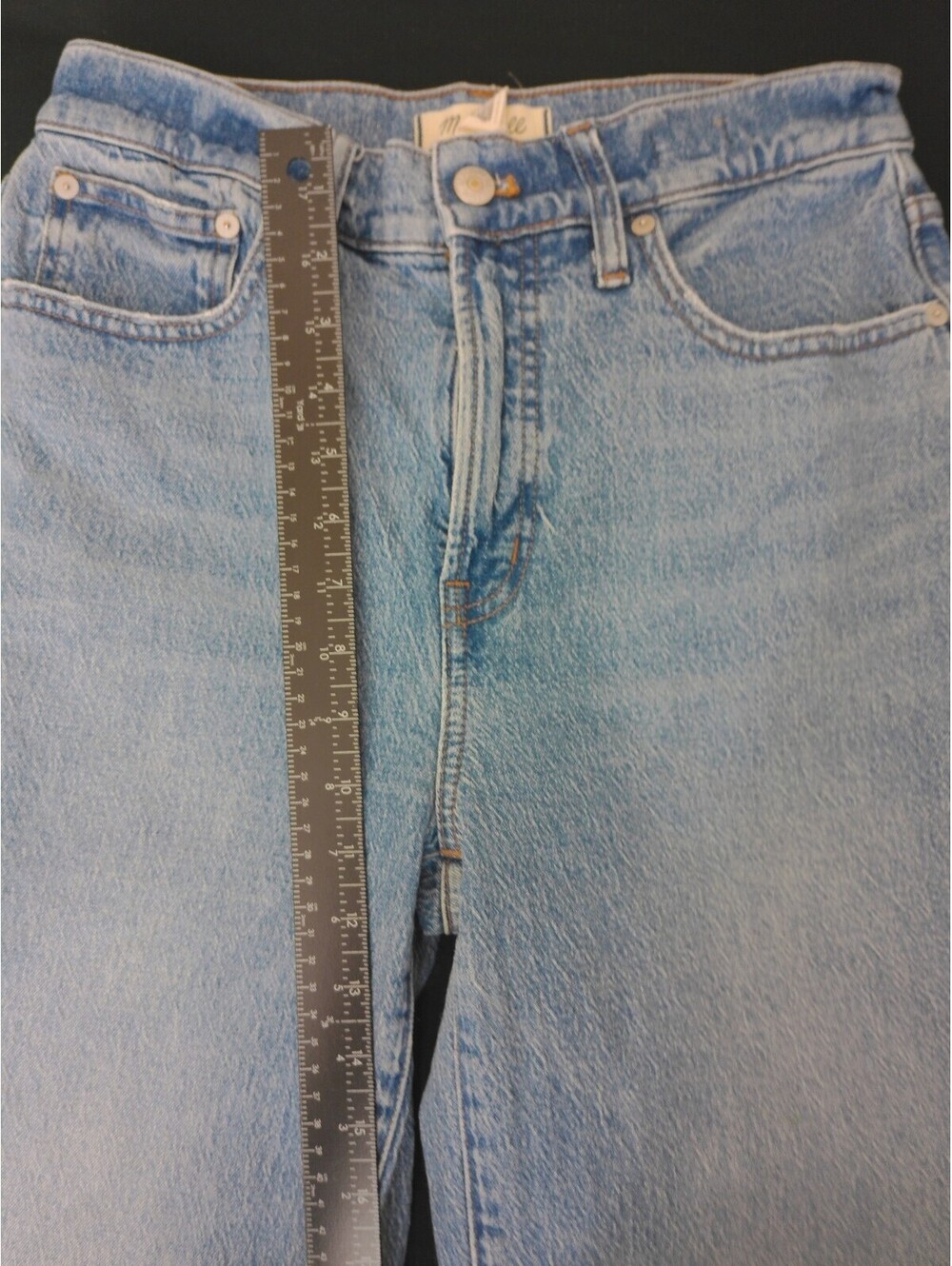 Madewell Jeans Womens Light Wash Blue High Rise Straight Leg Denim Size 28 - Picture 4 of 6